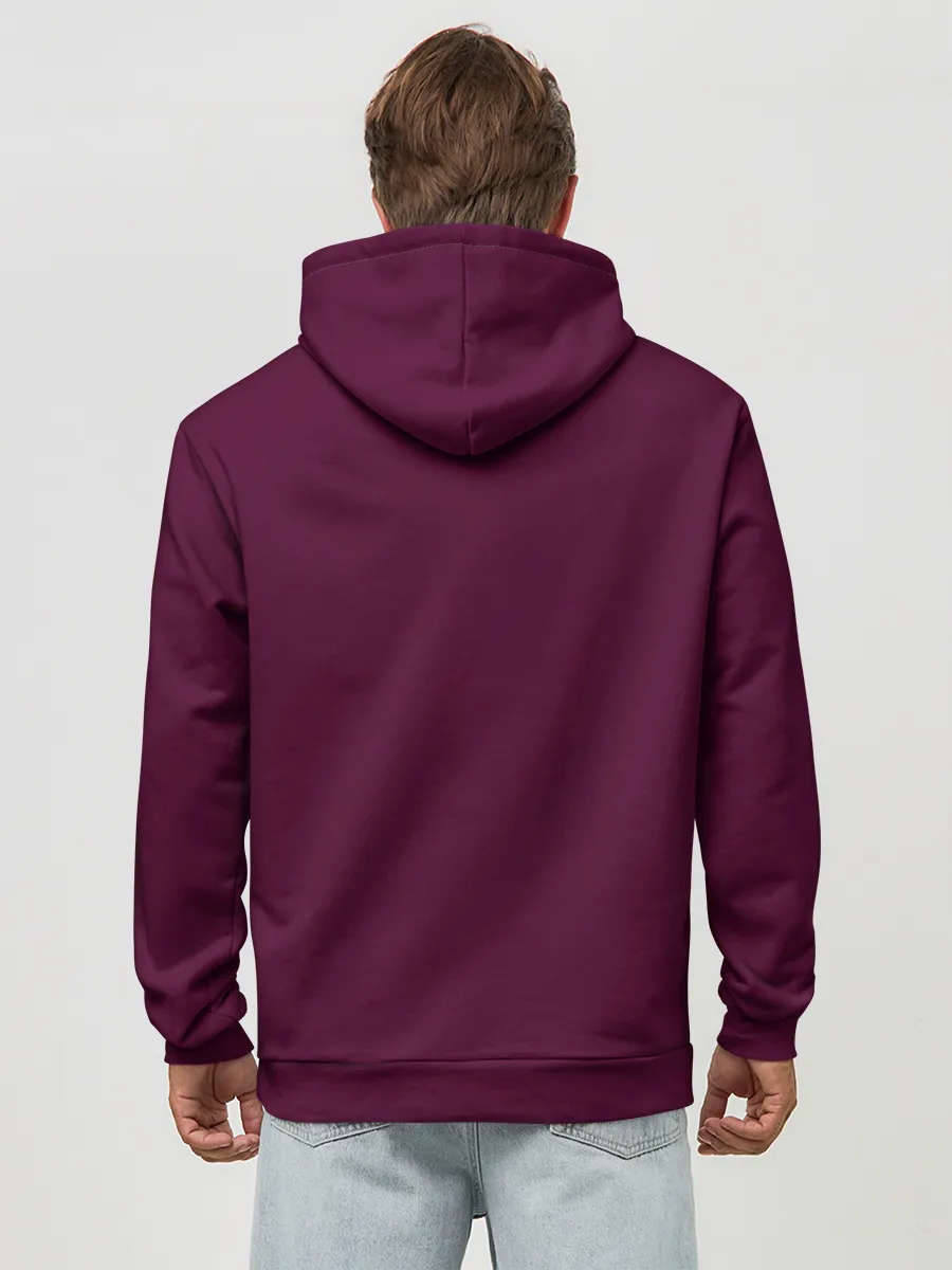 Худи мужской база хлопок / Minimal forest sunset