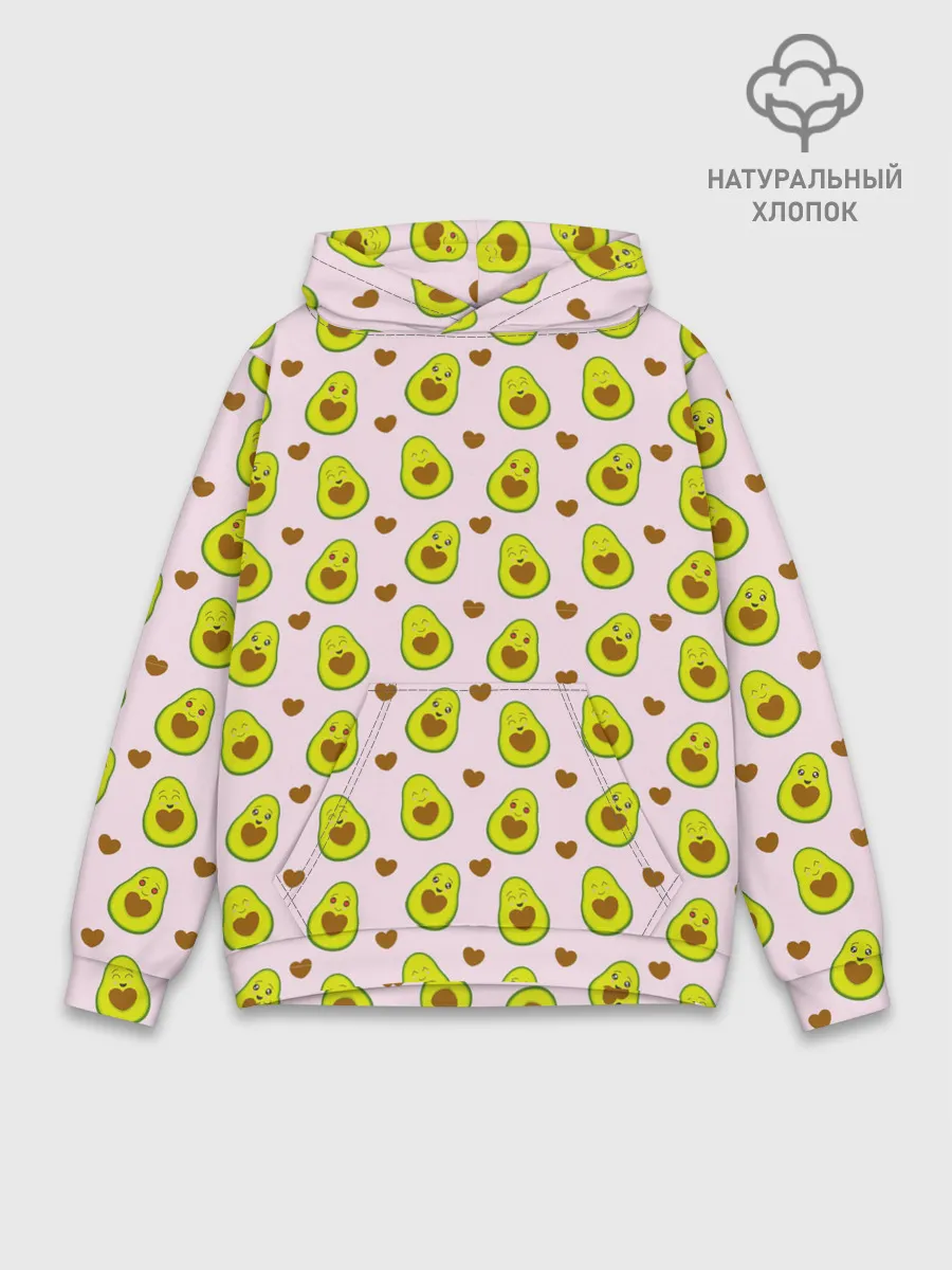 Худи мужской база хлопок / АВОКАДО