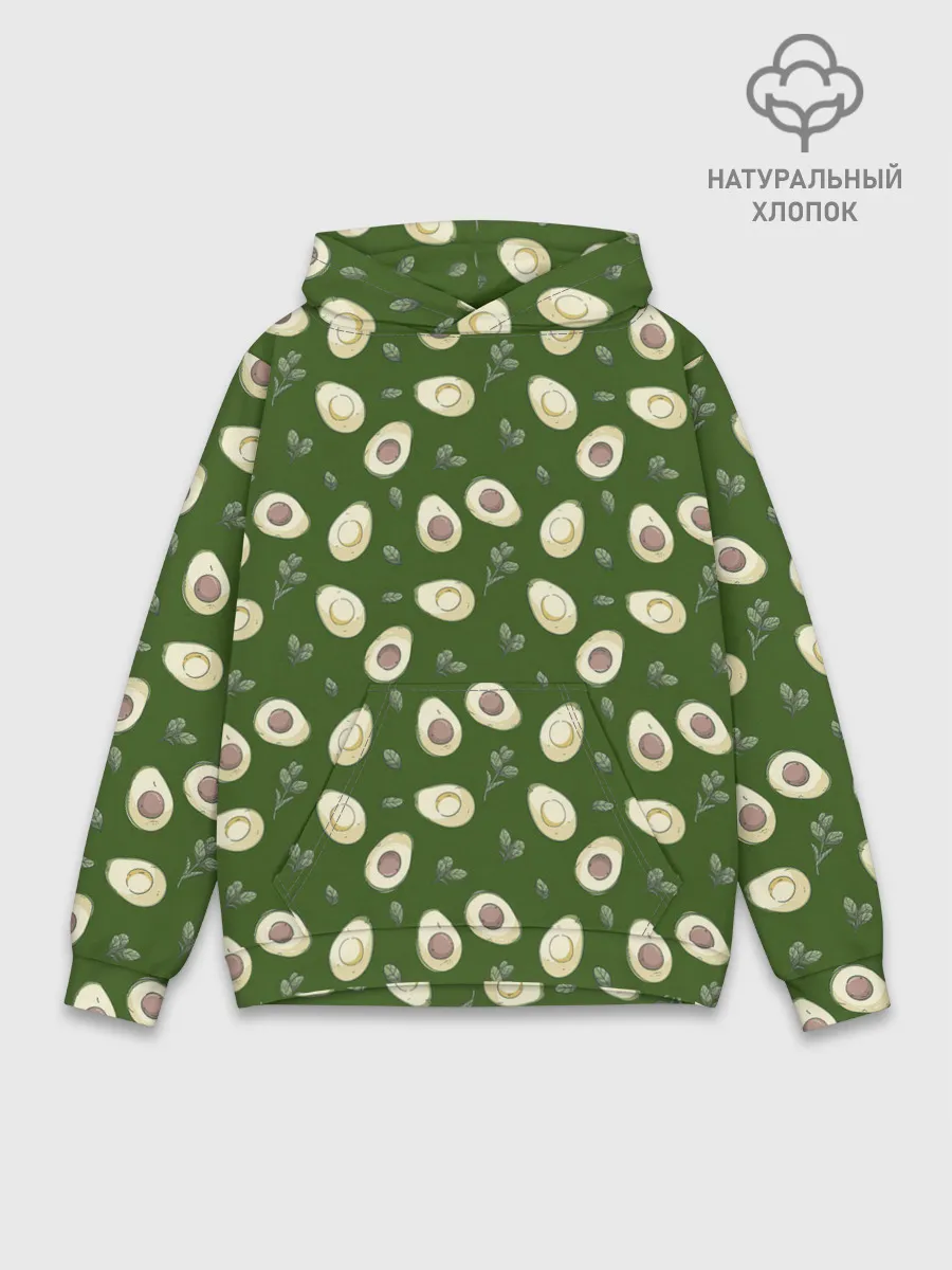 Худи мужской база хлопок / АВОКАДО