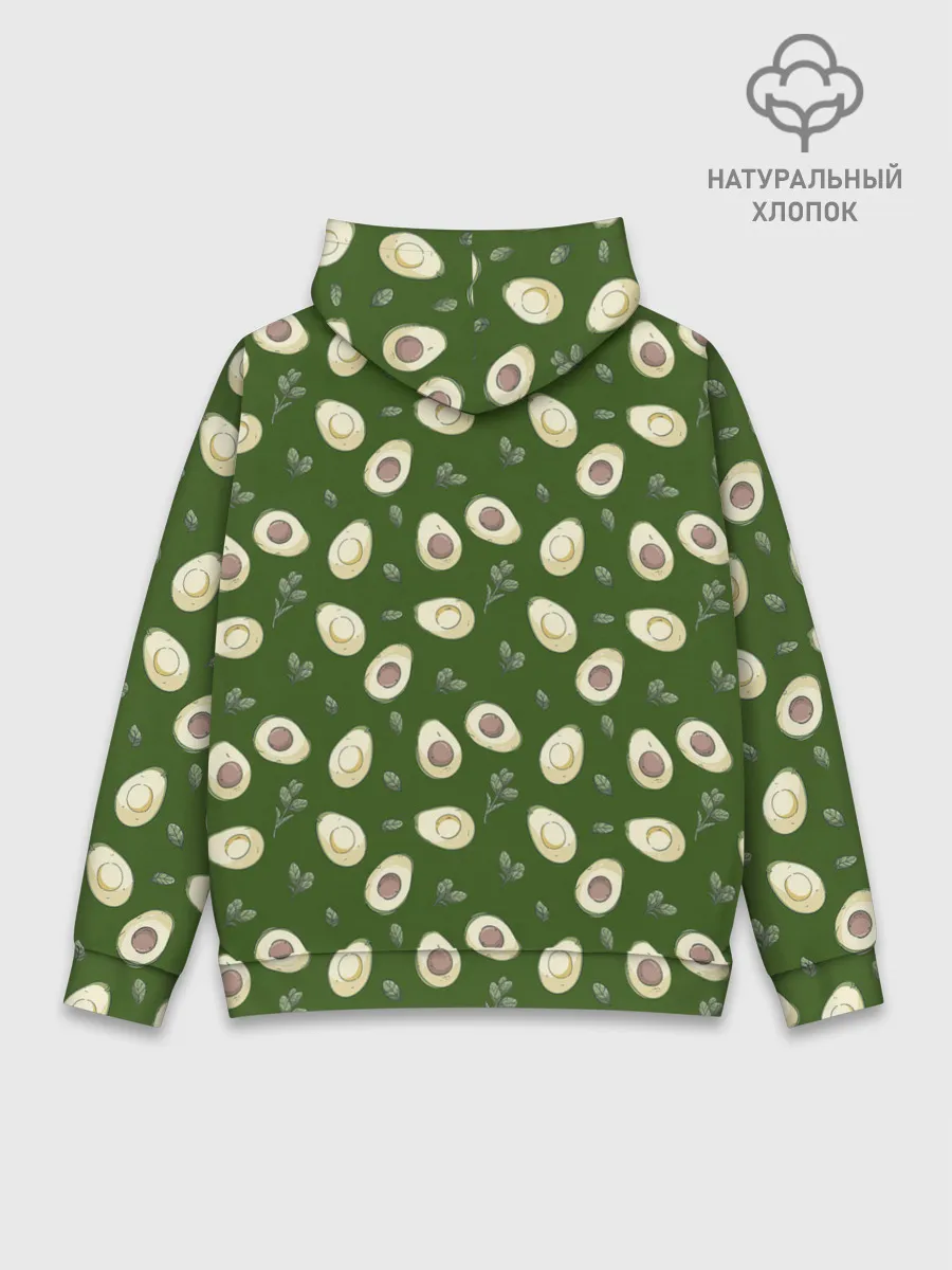 Худи мужской база хлопок / АВОКАДО