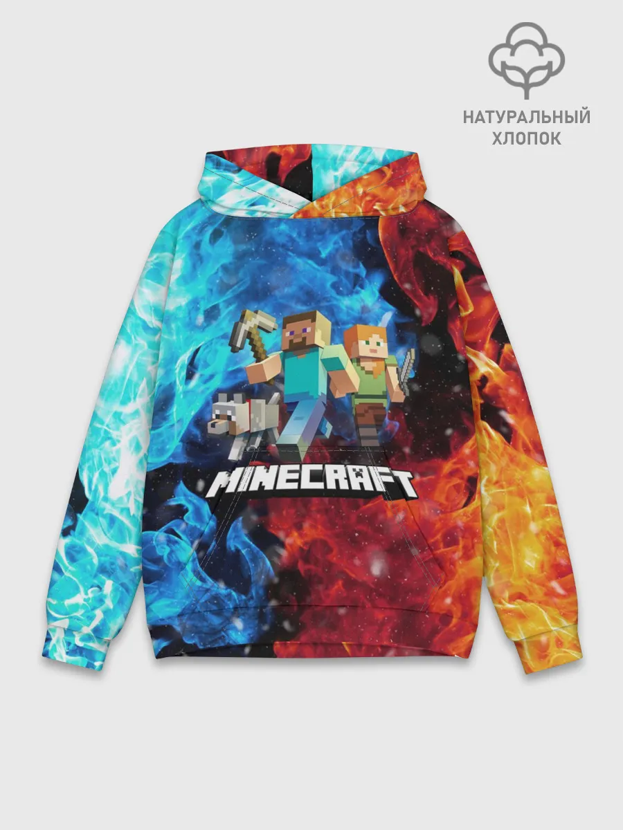 Худи мужской база хлопок / Minecraft / Майнкрафт