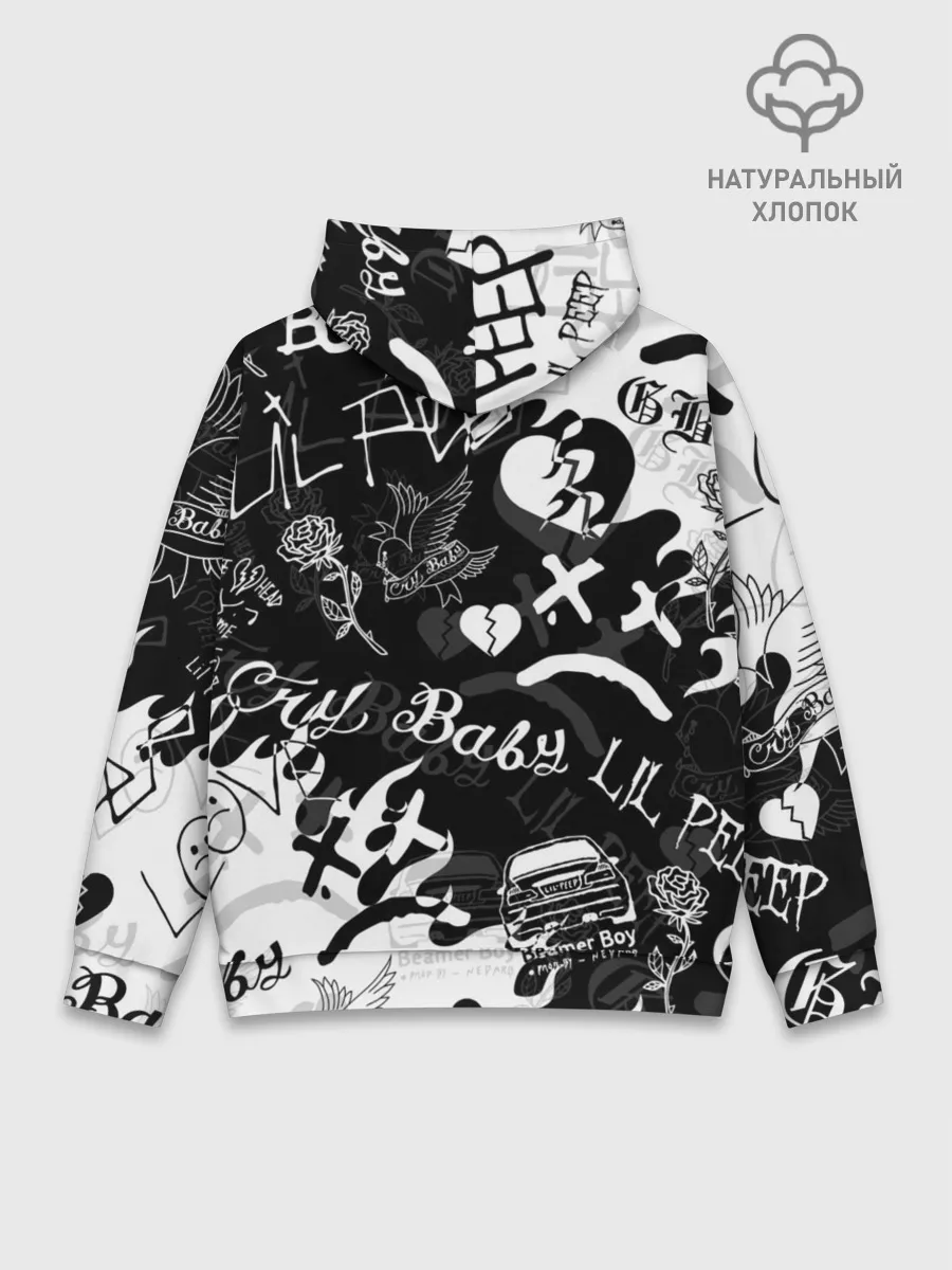 Худи мужской база хлопок / LIL PEEP