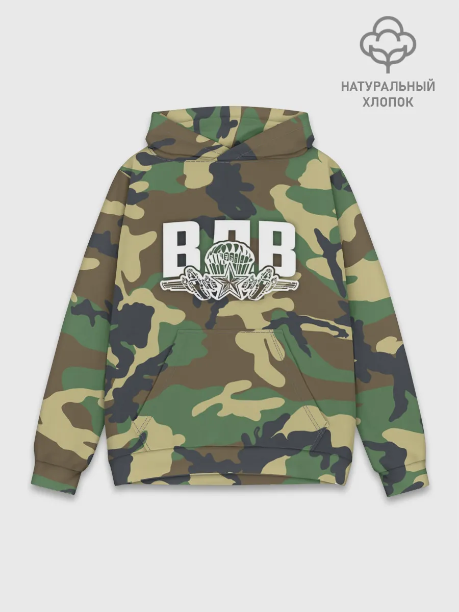Худи мужской база хлопок / ВДВ камуфляж