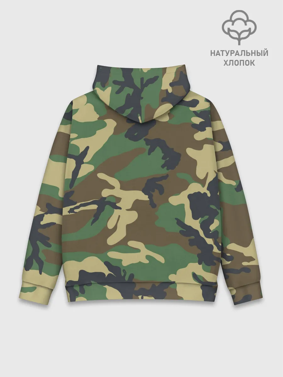 Худи мужской база хлопок / ВДВ камуфляж