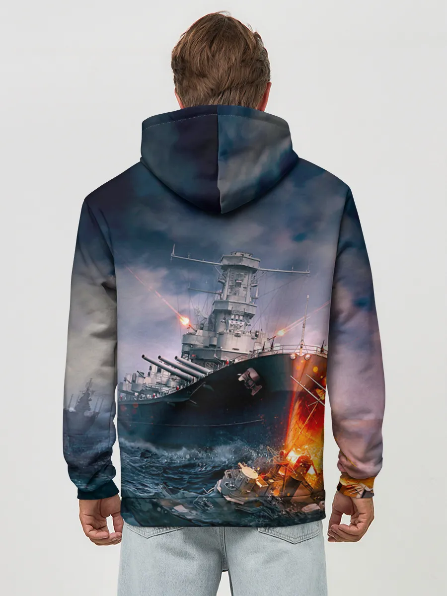 Худи мужской база хлопок / ВМФ