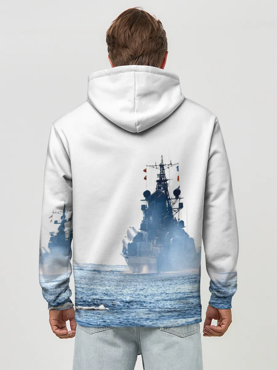 Худи мужской база хлопок / ВМФ