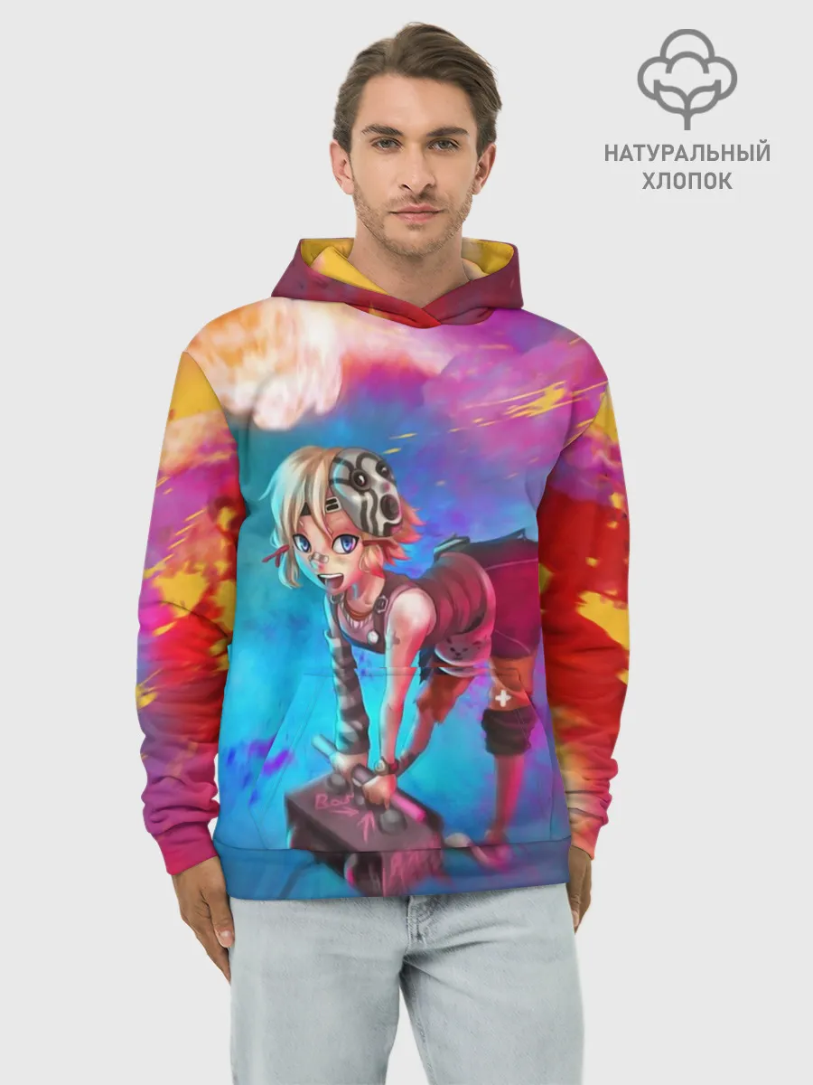 Худи мужской база хлопок / Tiny Tina and the bomb