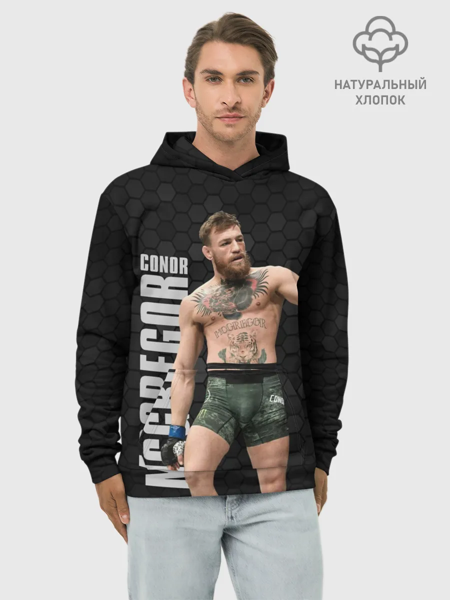 Худи мужской база хлопок / Конор МакГрегор
