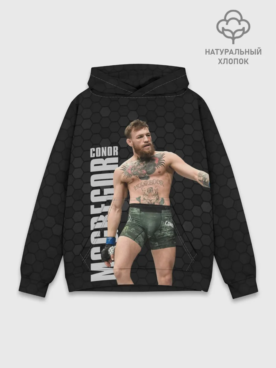 Худи мужской база хлопок / Конор МакГрегор