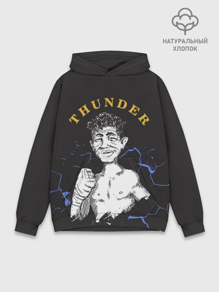 Худи мужской база хлопок / Thunder