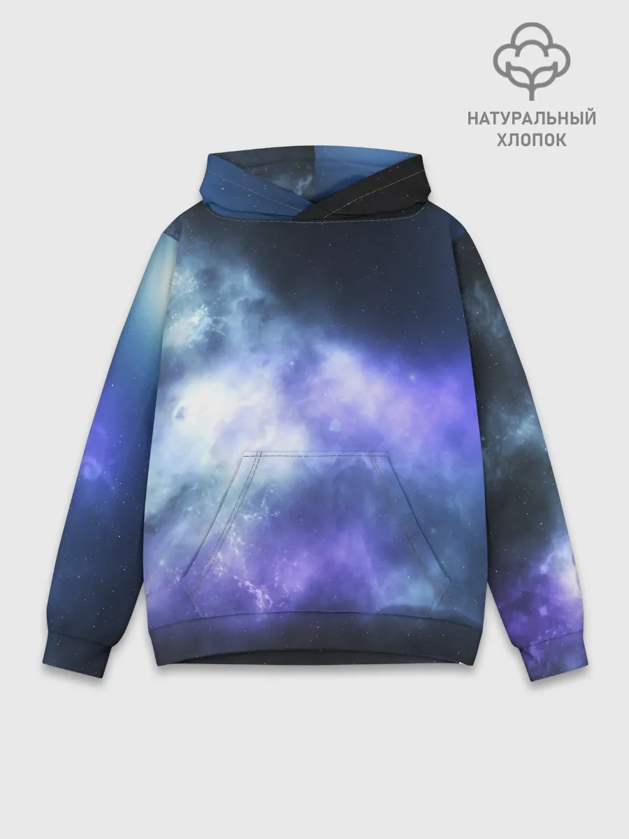 Худи мужской база хлопок / ГОЛУБОЕ НЕБО