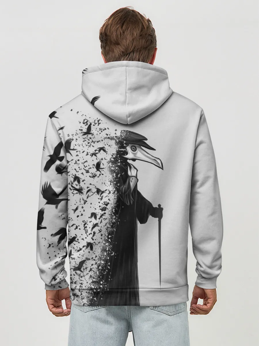 Худи мужской база хлопок / Чумной доктор