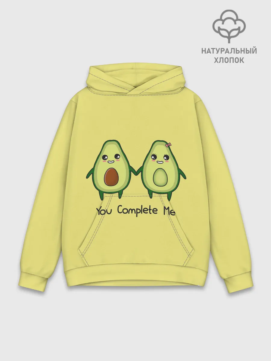 Худи мужской база хлопок / Авокадо