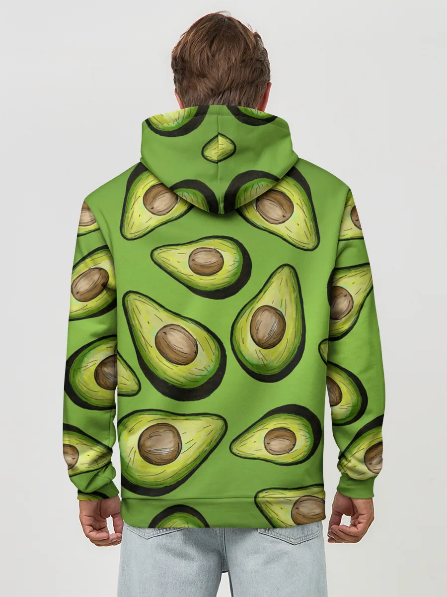 Худи мужской база хлопок / Люблю авокадо