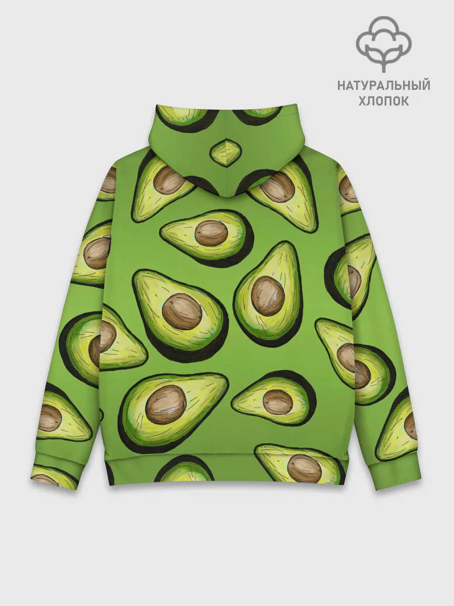 Худи мужской база хлопок / Люблю авокадо