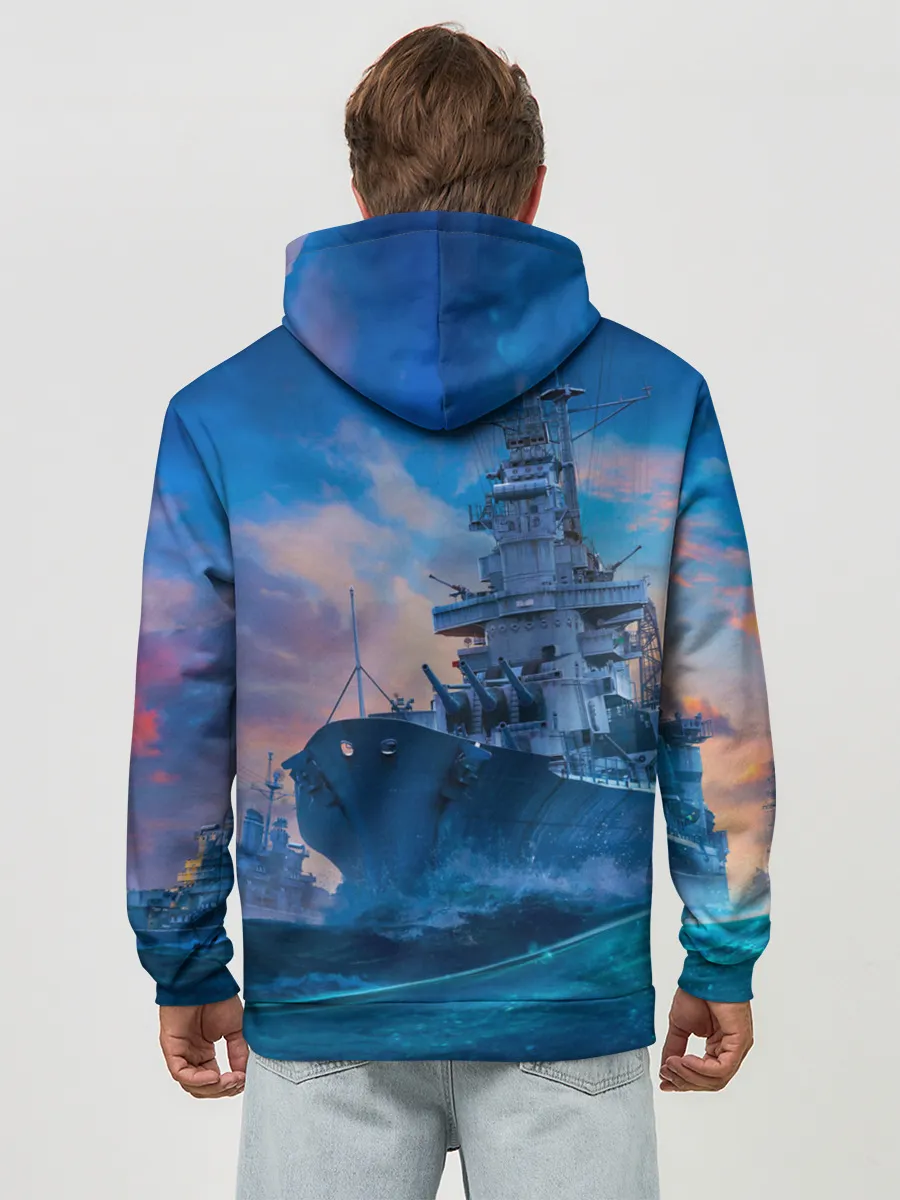 Худи мужской база хлопок / ВМФ