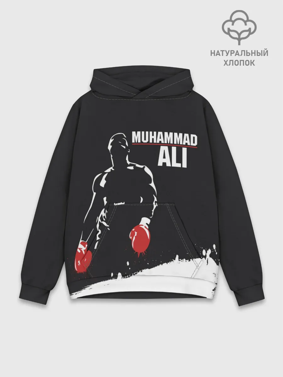 Худи мужской база хлопок / Muhammad Ali