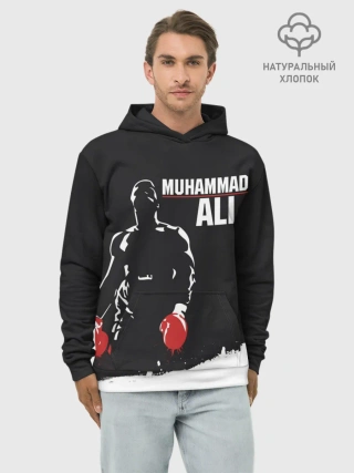Худи мужской база хлопок / Muhammad Ali