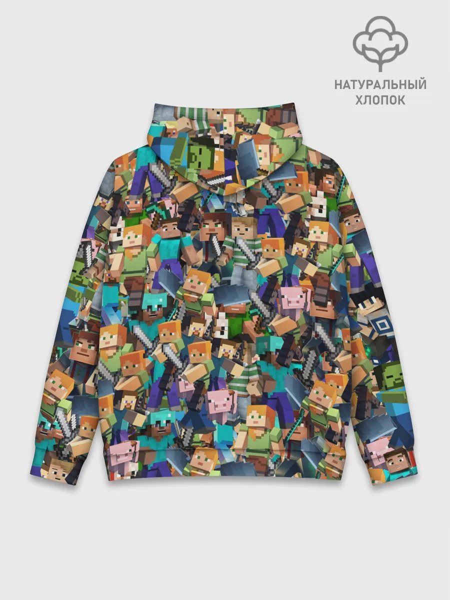 Худи мужской база хлопок / MINECRAFT ПЕРСОНАЖИ