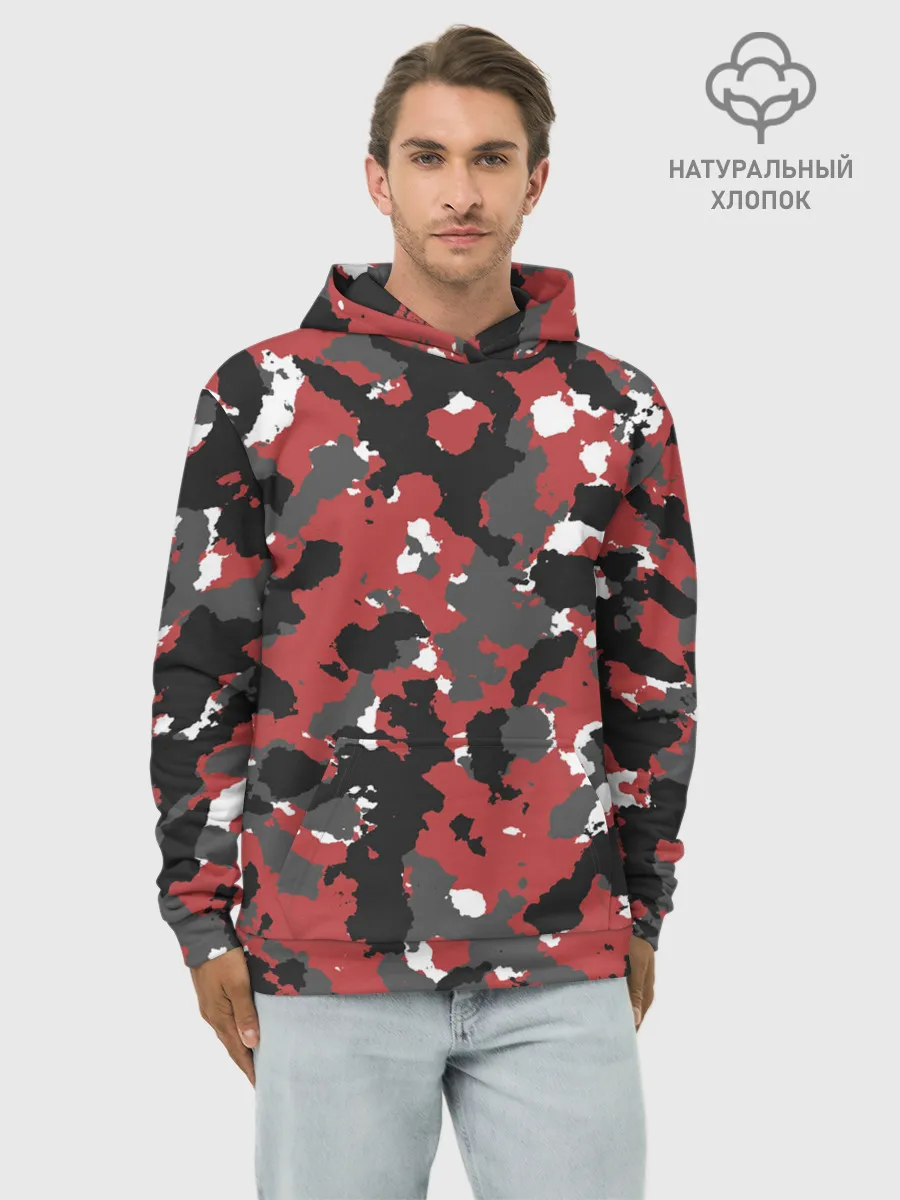 Худи мужской база хлопок / КАМУФЛЯЖ