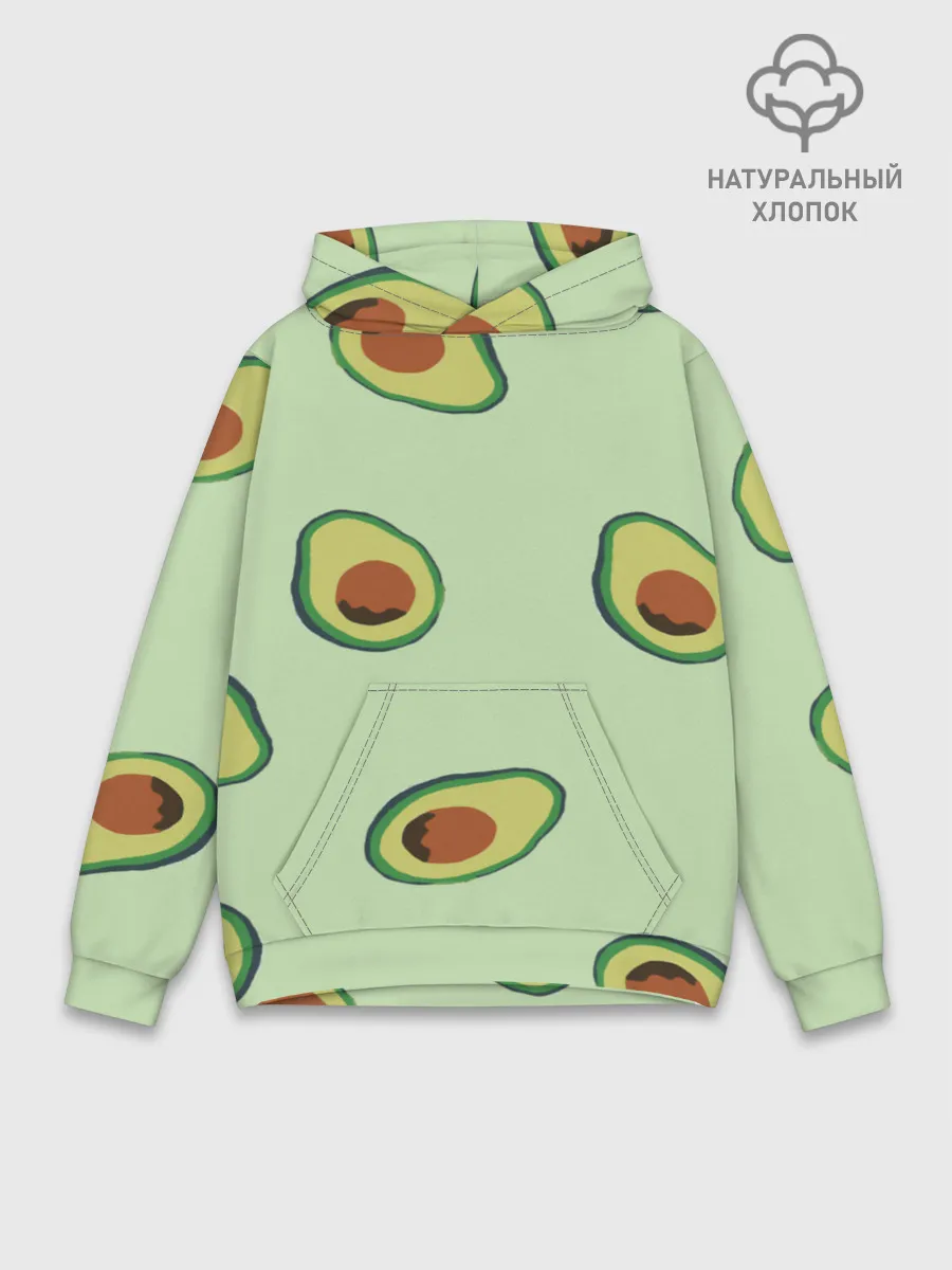 Худи мужской база хлопок / АВОКАДО.