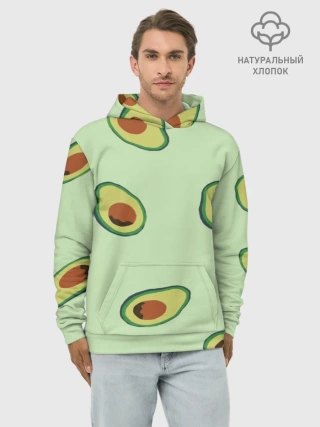 Худи мужской база хлопок / АВОКАДО.