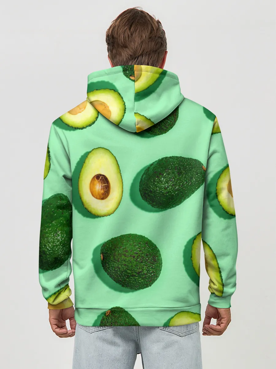 Худи мужской база хлопок / АВАКАДО