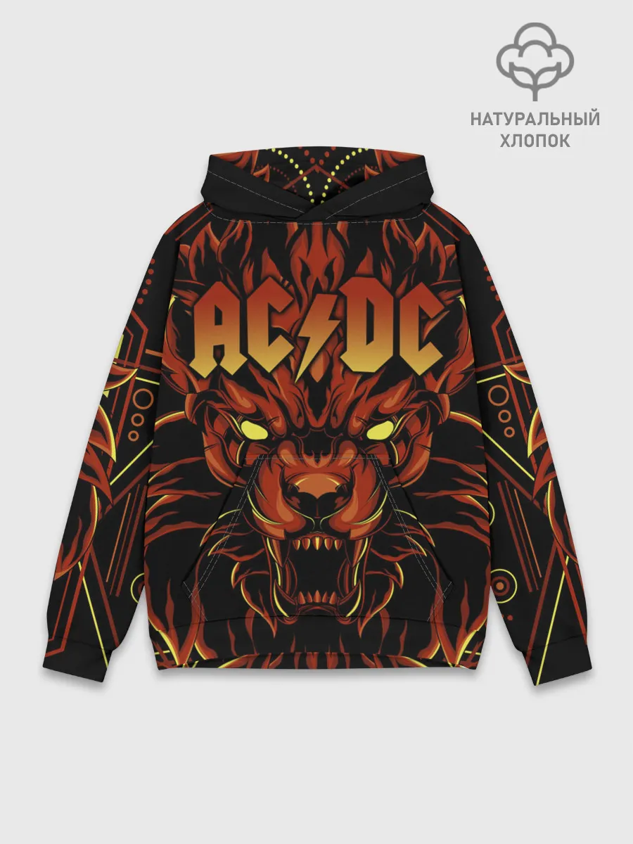 Худи мужской база хлопок / AC/DC