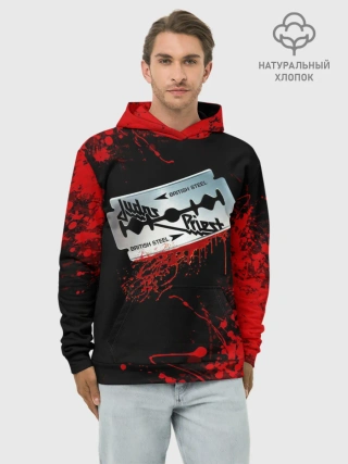 Худи мужской база хлопок / JUDAS PRIEST.
