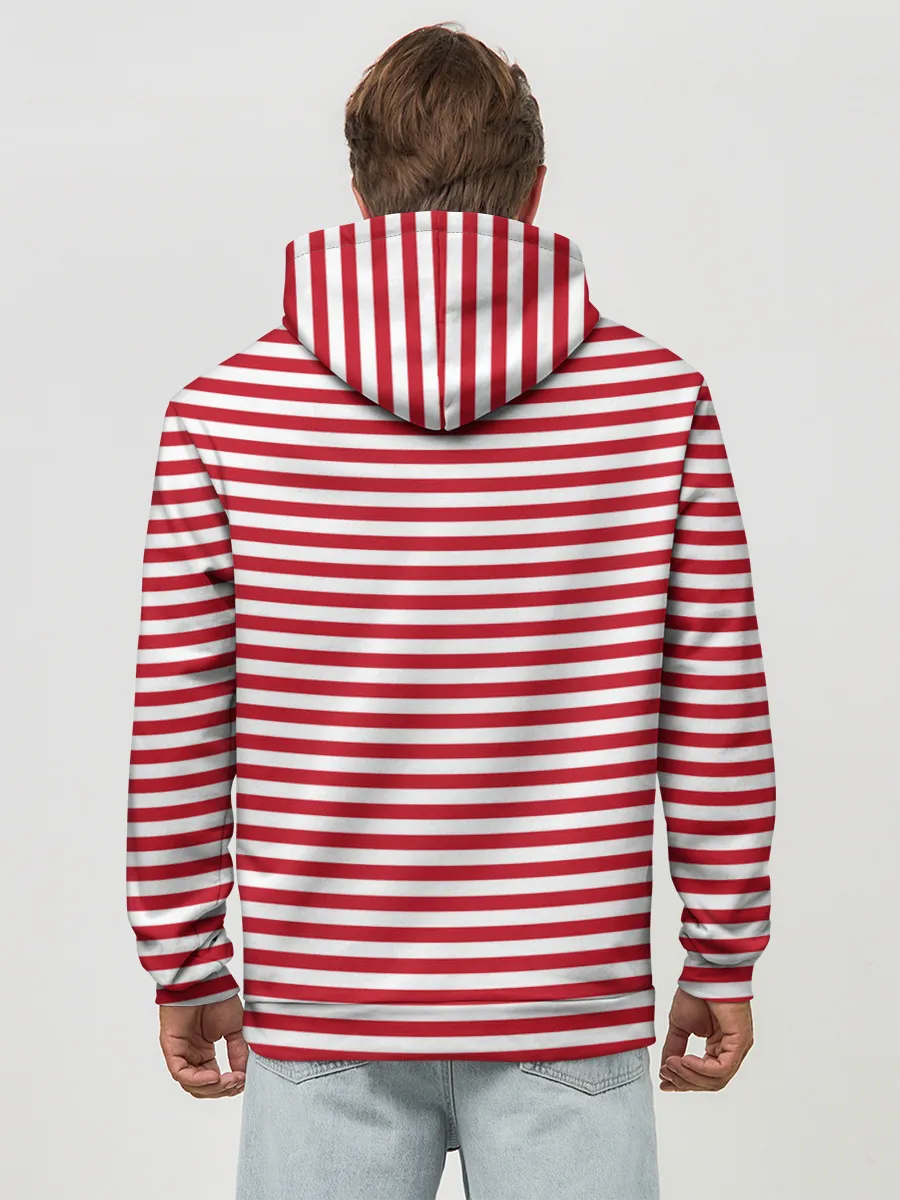 Худи мужской база хлопок / Тельняшка Внутренних Войск