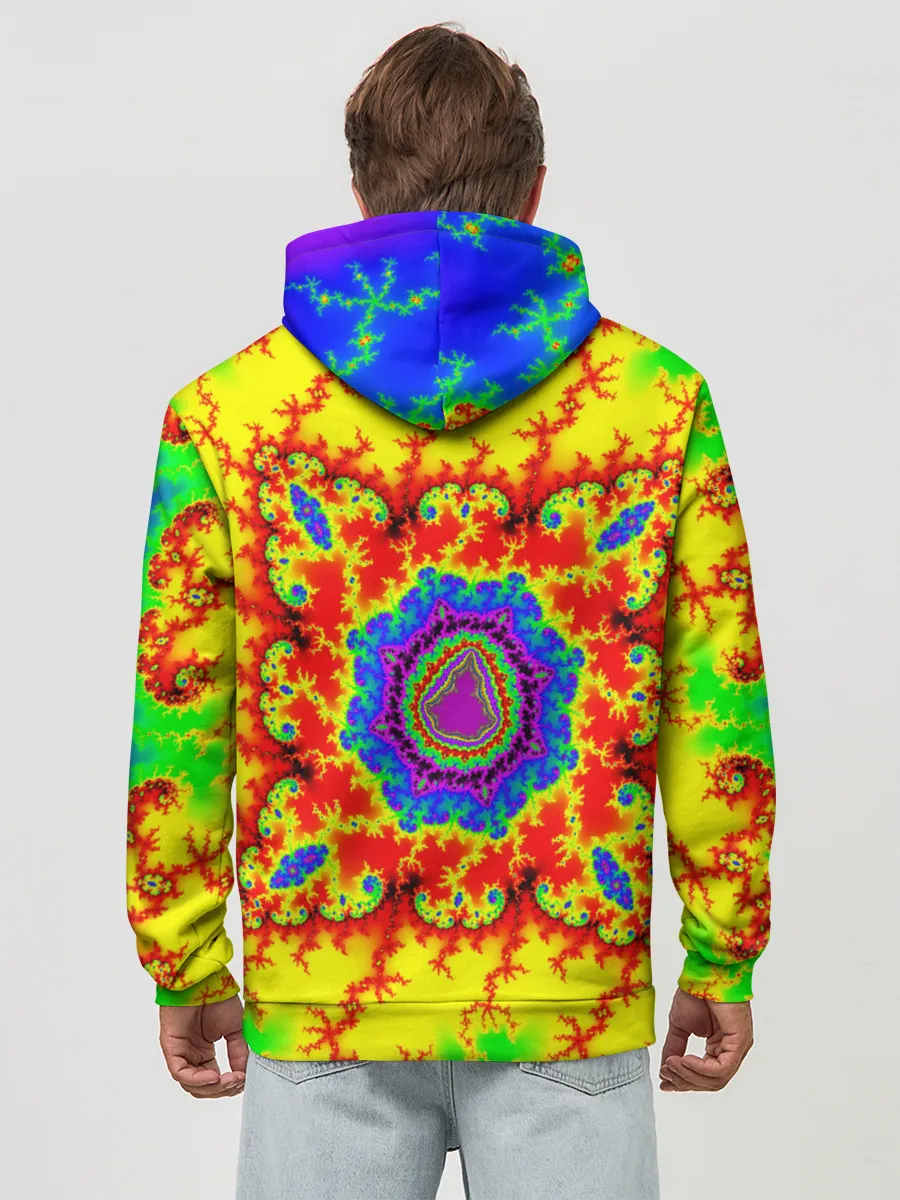 Худи мужской база хлопок / АБСТРАКТНЫЕ РАЗРЫВЫ