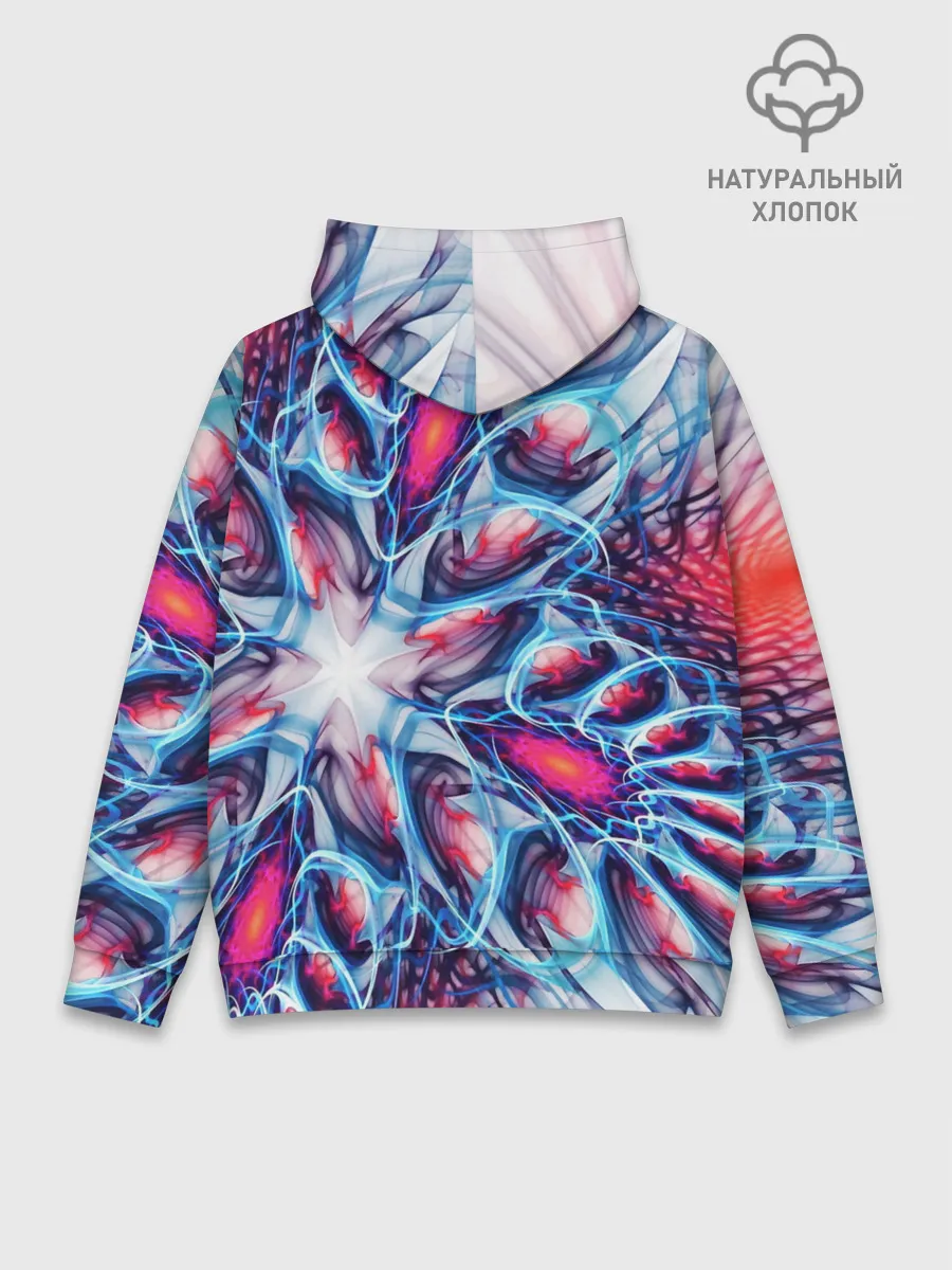 Худи мужской база хлопок / ABSTRACTION ILLUSION