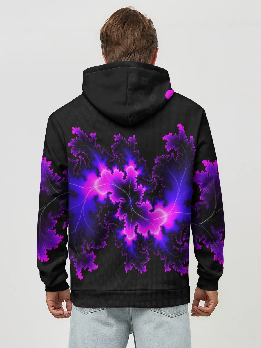 Худи мужской база хлопок / NEON Liquid