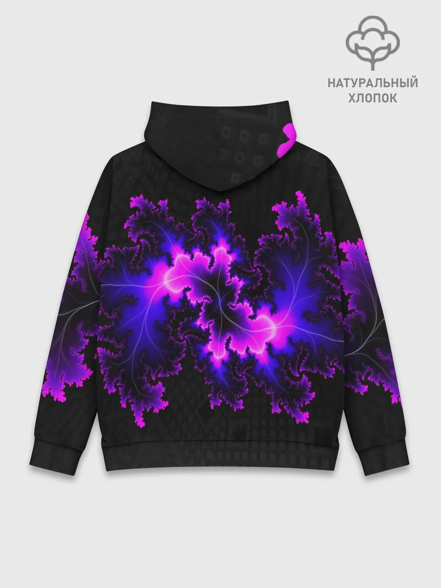 Худи мужской база хлопок / NEON Liquid