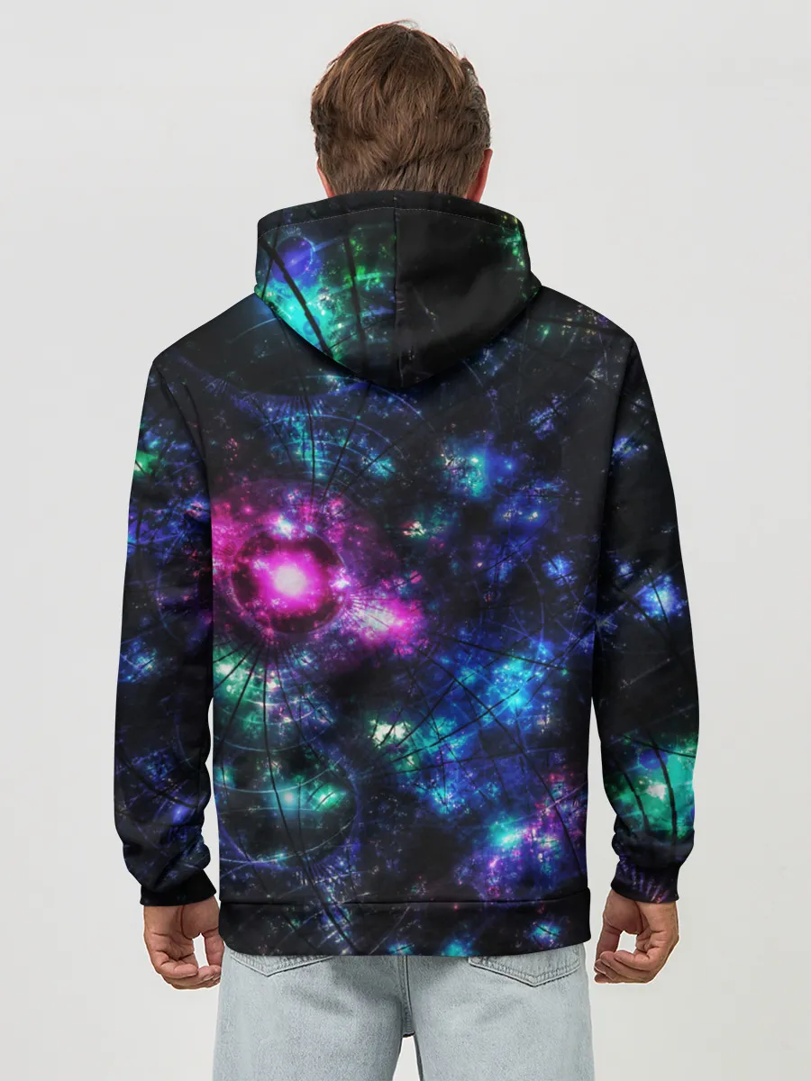 Худи мужской база хлопок / АБСТРАКЦИЯ КОСМОСА