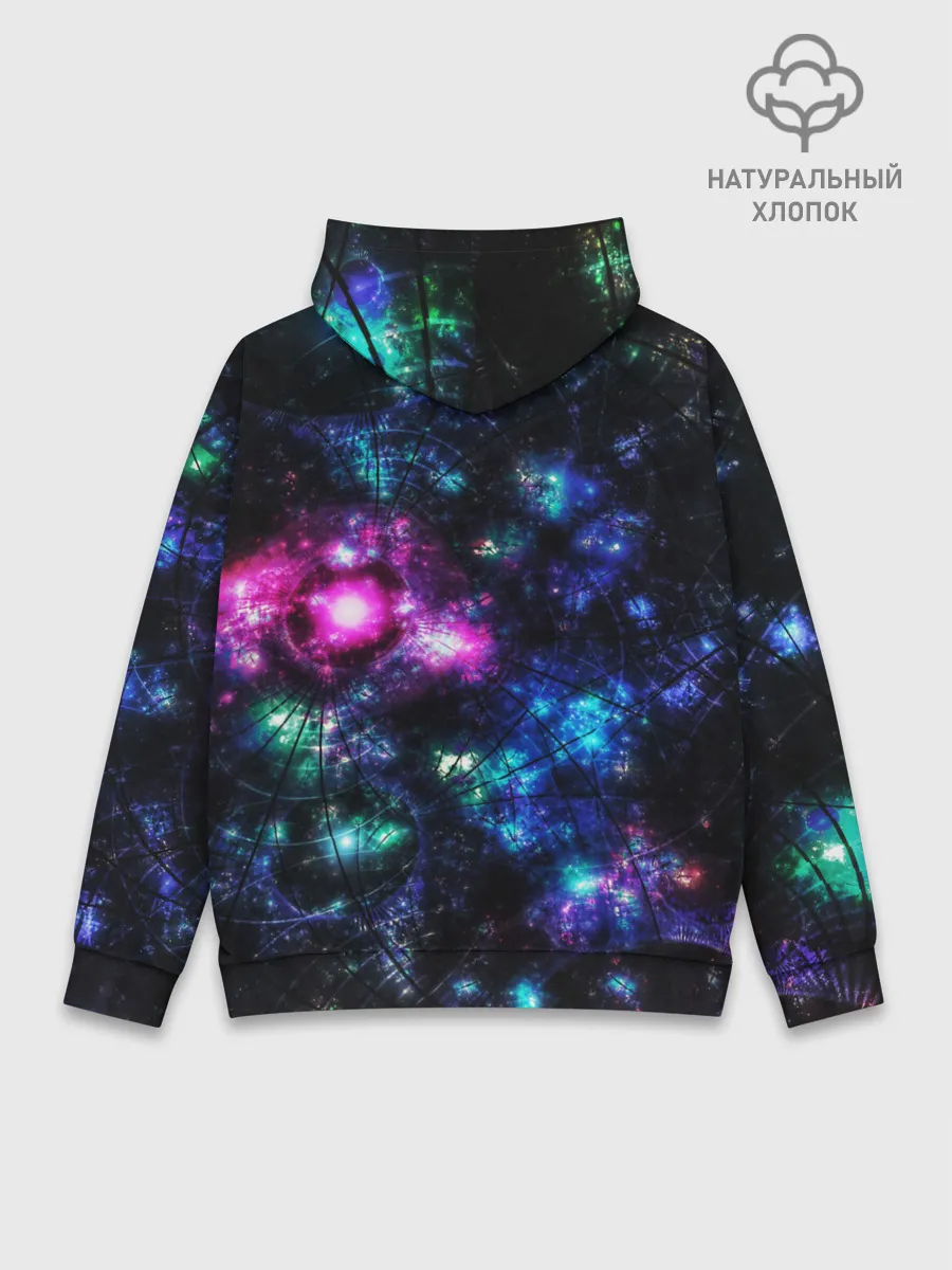 Худи мужской база хлопок / АБСТРАКЦИЯ КОСМОСА
