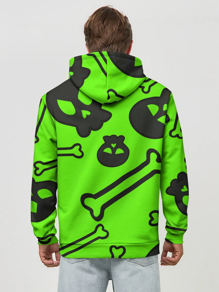 Худи мужской база хлопок / Черепа