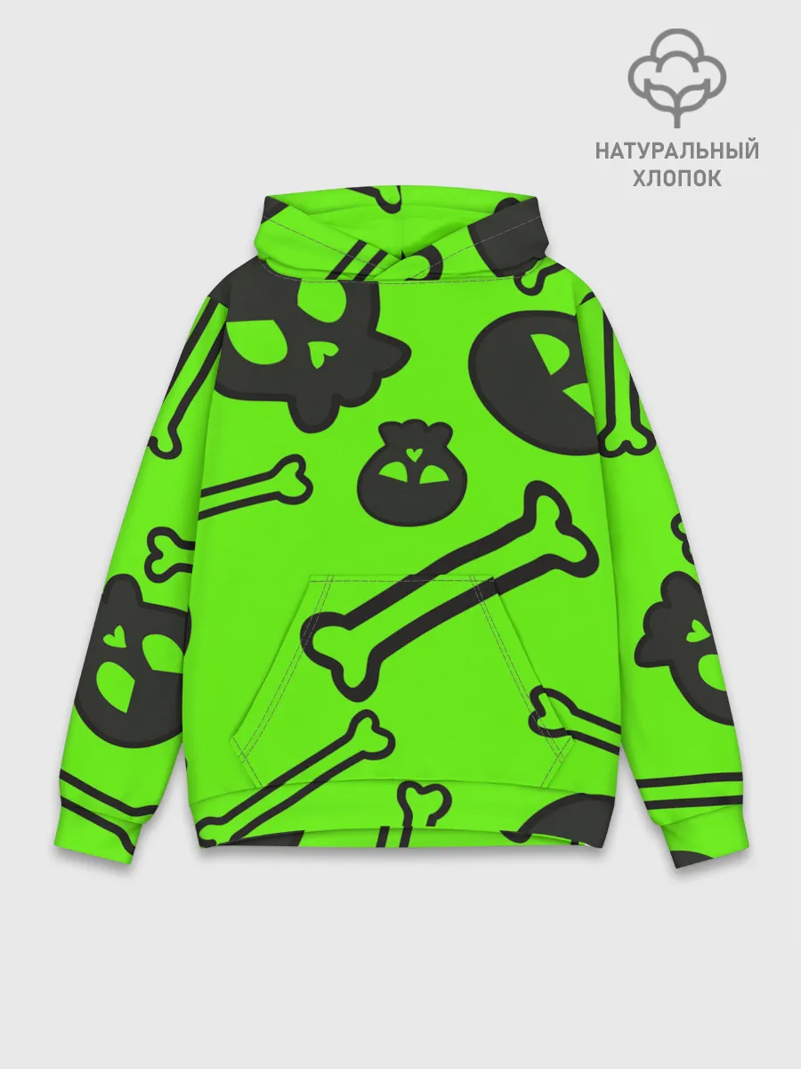 Худи мужской база хлопок / Черепа