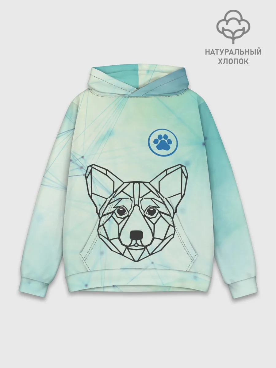 Худи мужской база хлопок / Корги