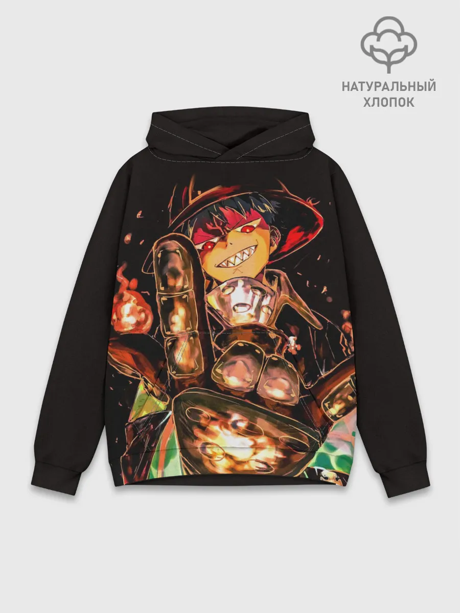 Худи мужской база хлопок / Пламенная бригада пожарных