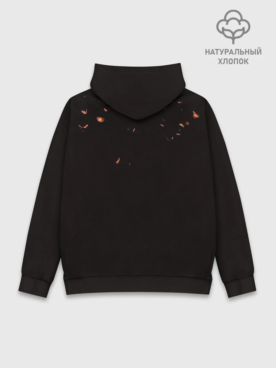 Худи мужской база хлопок / Пламенная бригада пожарных