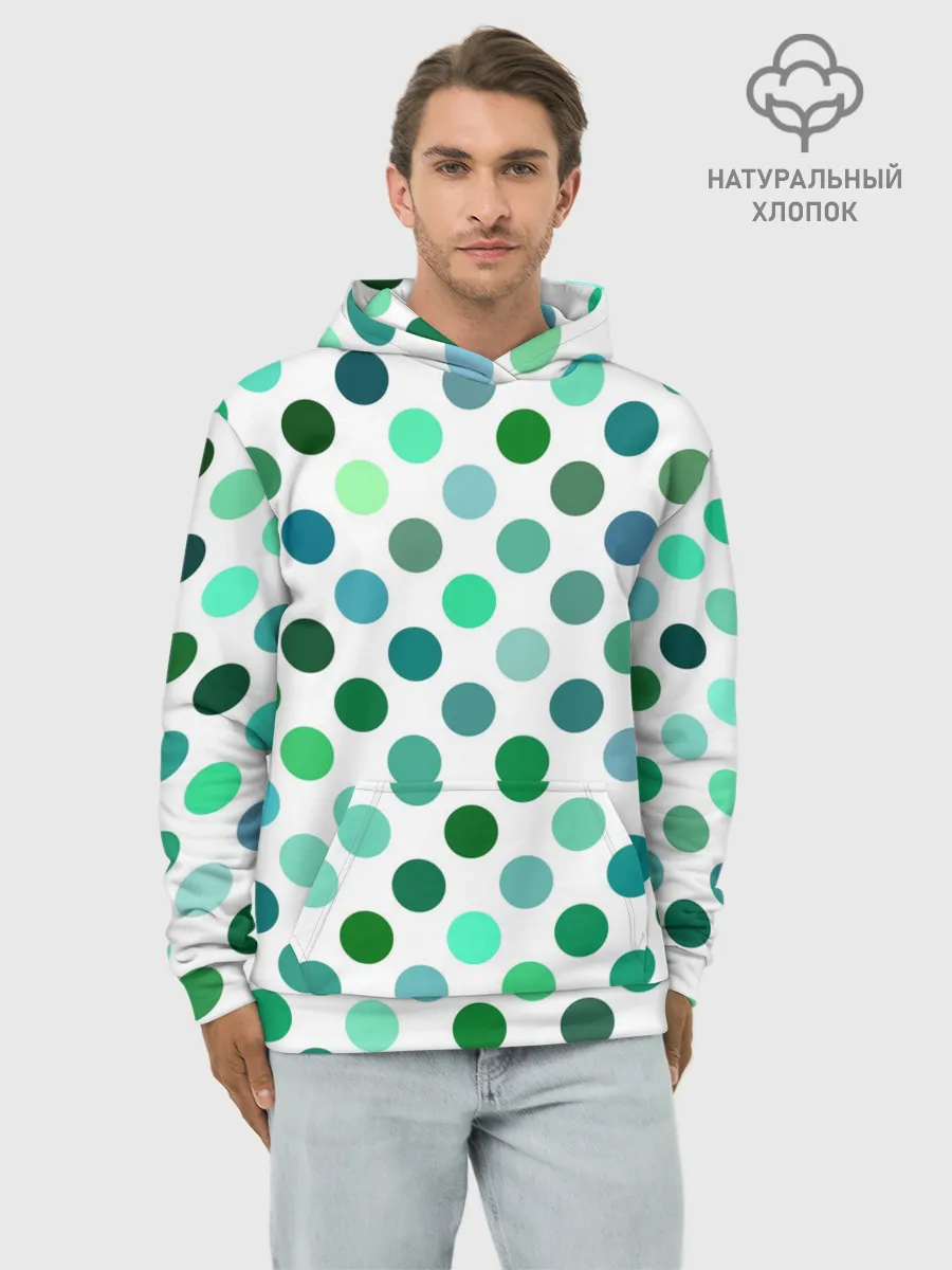 Худи мужской база хлопок / Горох