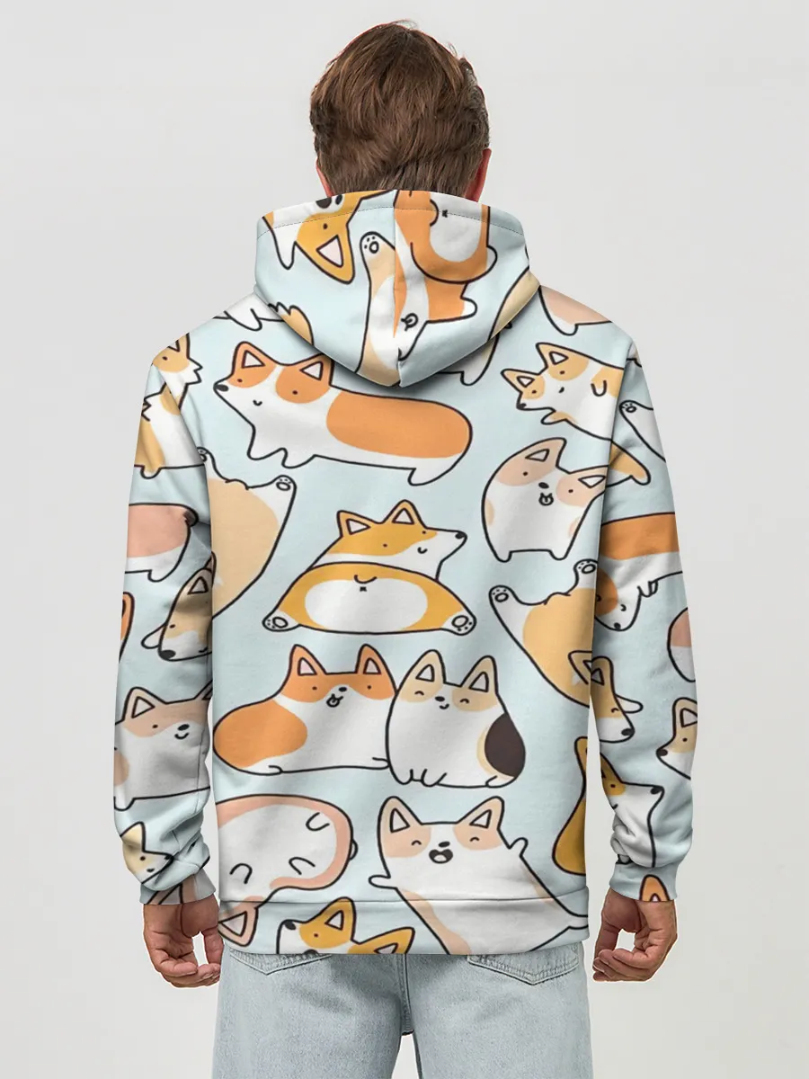 Худи мужской база хлопок / Корги