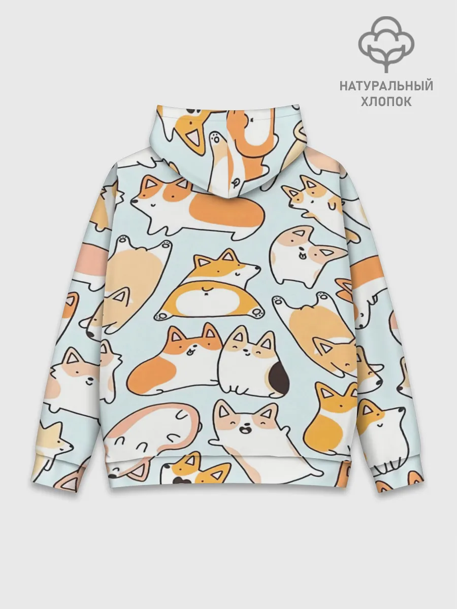 Худи мужской база хлопок / Корги