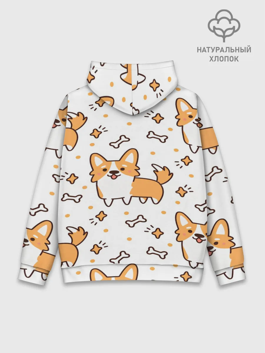 Худи мужской база хлопок / Корги