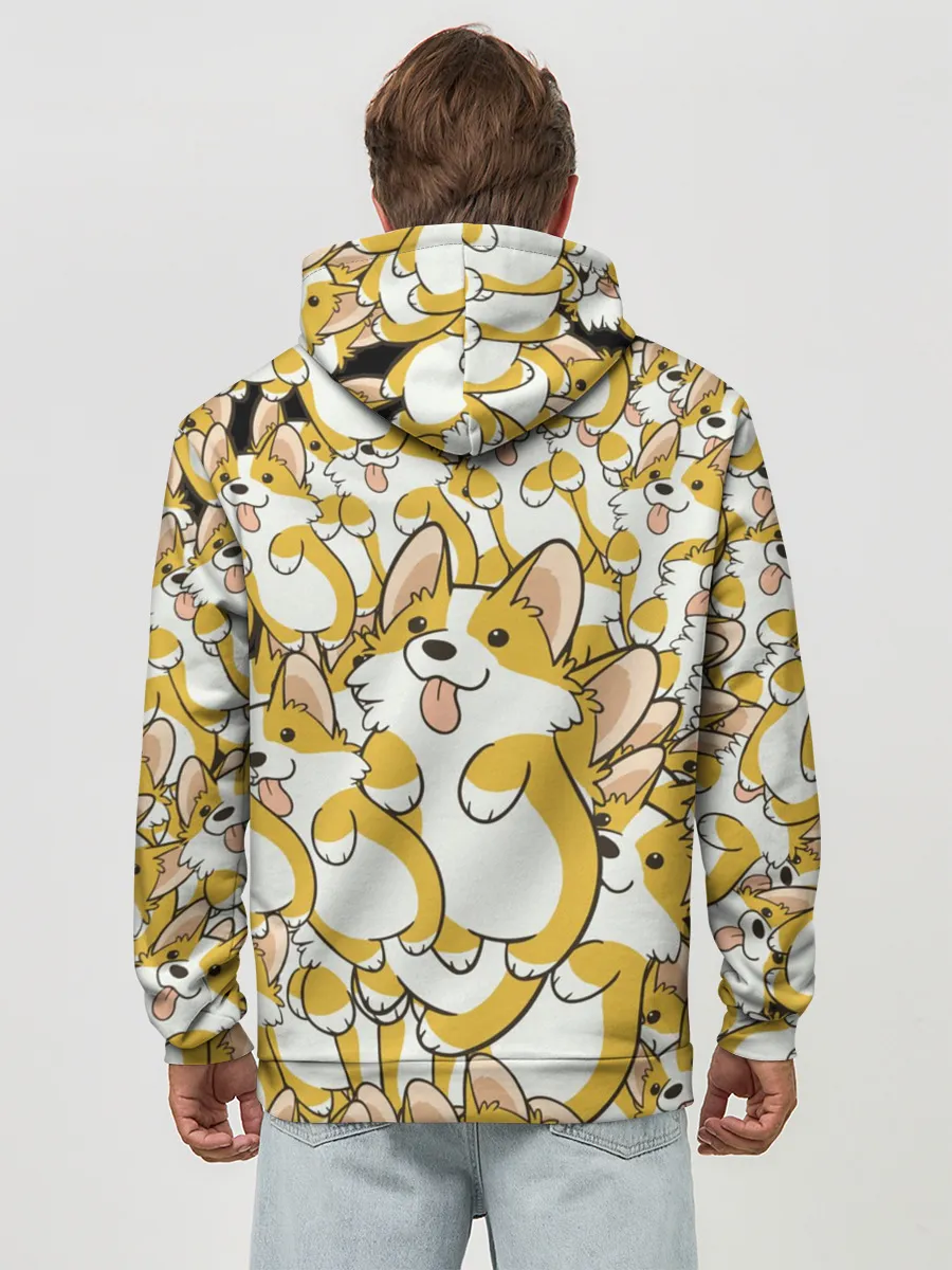 Худи мужской база хлопок / Корги