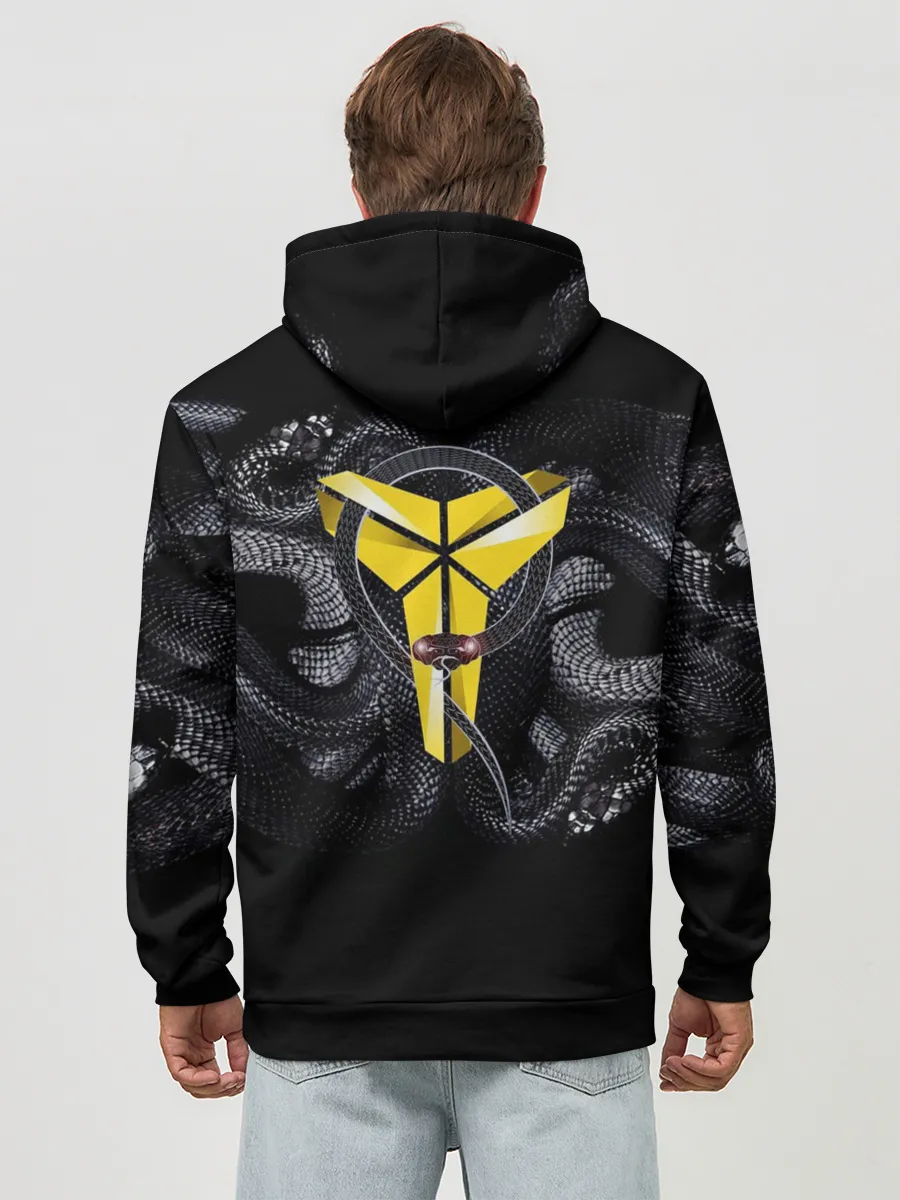 Худи мужской база хлопок / Black Mamba Kobe Bryant