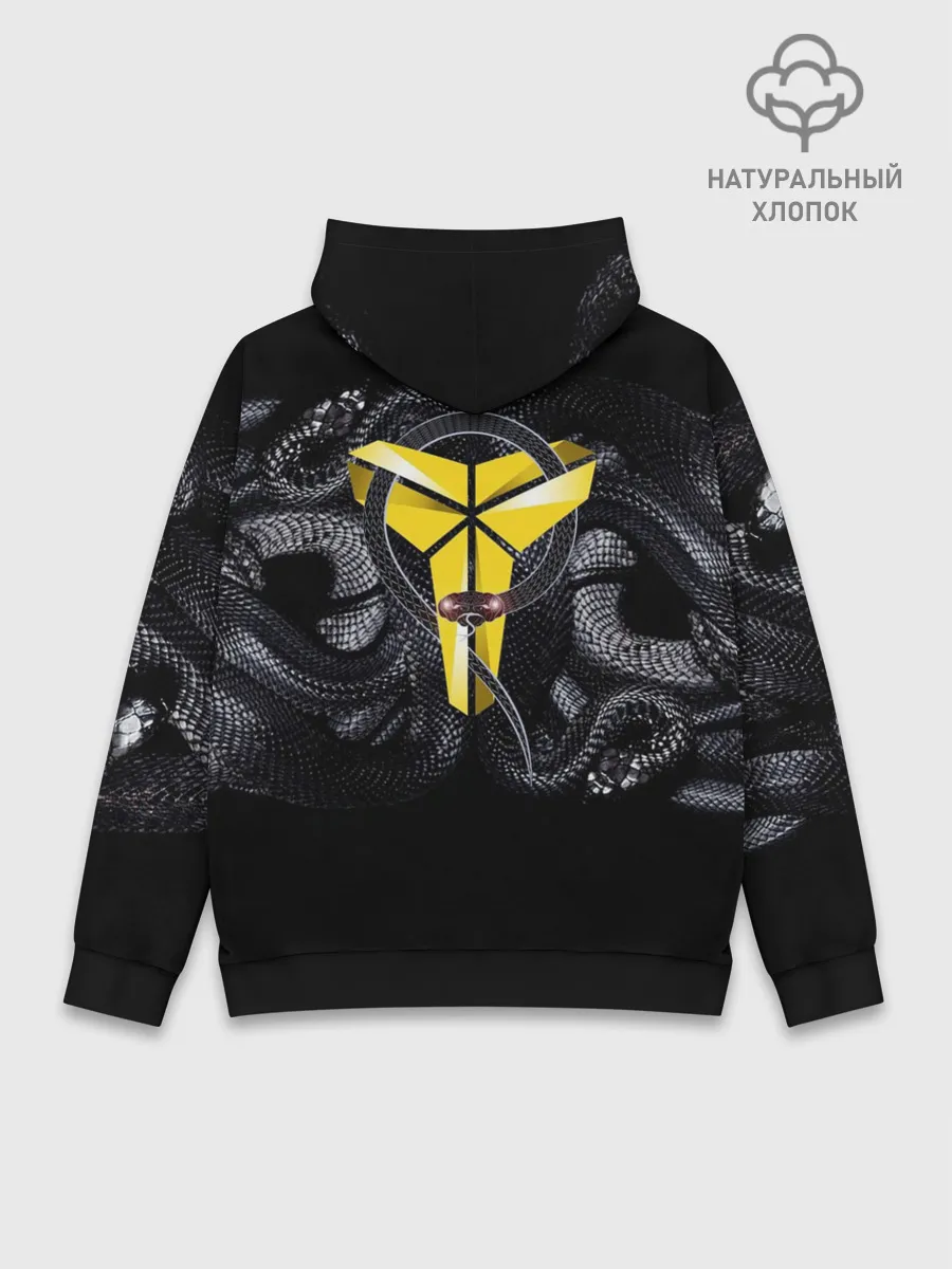 Худи мужской база хлопок / Black Mamba Kobe Bryant