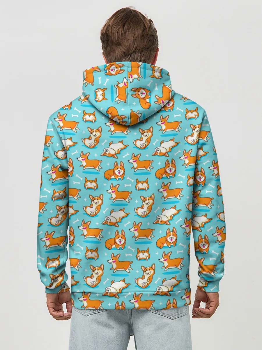 Худи мужской база хлопок / Корги