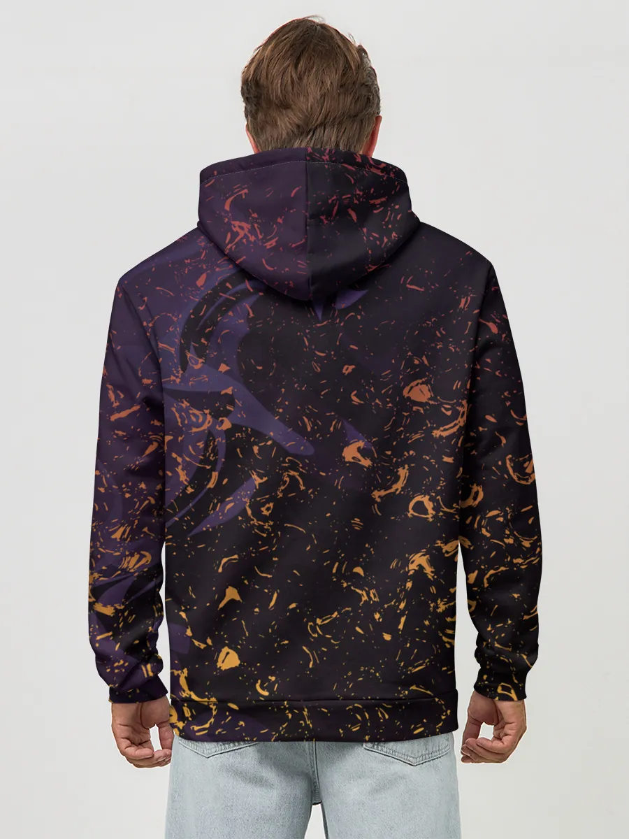 Худи мужской база хлопок / Flame in the night